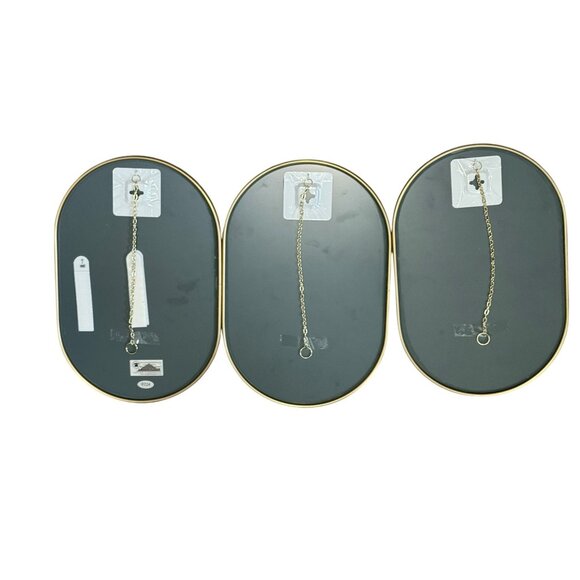 8" x 12" Gold Modern Wall Mirror Set of 3 By Infiniti Group International Inc - Picture 4 of 7